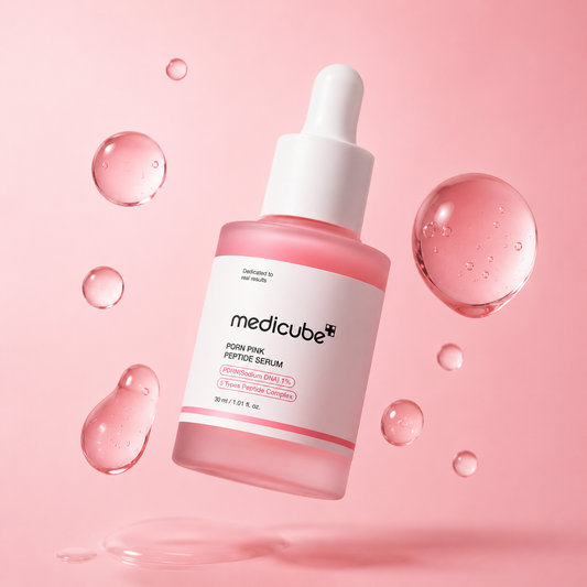 Medicube PDRN Pink Peptide Serum 30ML: Piel firme e hidratada diariamente.